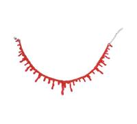 Dripping Blood Necklace - Gothic Vampire Party Costume Jewelry - Imitation Bleeding Collar Neck Jewelry for Cosplay Performance Holiday Role Play Themed Events Stage Carnival Party
