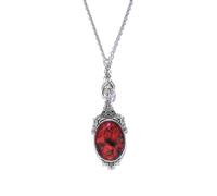 Dripping Blood Vampire Necklace for Women Gothic Blood Red Bat Pendant Vintage Skull Butterfly Necklace Victoria Stardust Crystal Camelo Necklaces Dark Romantic Vampire Jewelry Bloody Bat Necklace