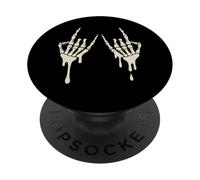 Dripping Bone Skeleton Hands Creepy Halloween Men Women Rock PopSockets Adhesive PopGrip