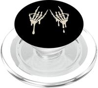 Dripping Bone Skeleton Hands Creepy Halloween Men Women Rock PopSockets PopGrip for MagSafe