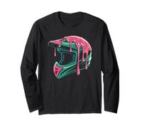 Dripping Donut Glaze Motocross Helmet for Supercross Fans Long Sleeve T-Shirt