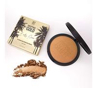 Dripping Gold Endless Summer Illuminating Bronzing Powder - Travel-Friendly Shimmer Bronzer for Face & Body - Sun-Kissed, Golden Glow - Silky, Blendable Formula - Includes Large Compact Mirror