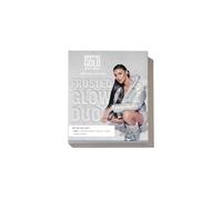 Dripping Gold Frosted Glow Duo, Luxury Tanning Set with Body Glow Oil Silver and Kabuki Brush