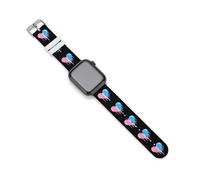 Dripping Heart Trans LGBTQ Transsexual Compatible with IWatch Series Silicone Strap Smartwatch Replacement Bands 38mm/40mm