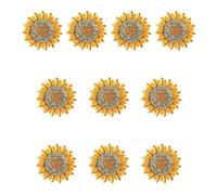 Dripping Oil Painted Sweet For Rhinestone Sunflower Brooch Corsage Dress All-match Clothing Collar Pin Birthday Gift Rhinestone Brooch Pins Women Fashion