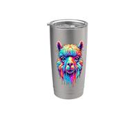 Dripping Paint Art Alpaca Llama Llamas Alpacas Stainless Steel Insulated Tumbler