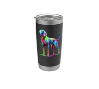 Dripping Paint Art Bracco Italiano Italian Pointer Stainless Steel Insulated Tumbler