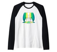 Dripping Paint Non-Binary Boy Flag Controller - Gamers Raglan Baseball Tee
