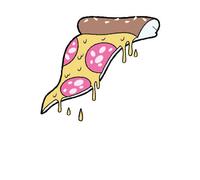 Dripping Pizza Women's T-Shirt - White - L - White