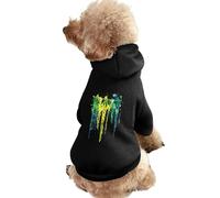 Dripping Reggae Weed Dog Hoodie Shirts Pet Clothes for Small Puppy Cat Costume 2XL