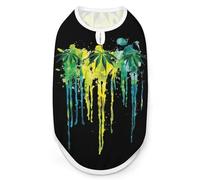 Dripping Reggae Weed Dog Shirt Sleeveless Pet Clothes Summer T-Shirts Tank Top for Small Puppy Cat