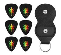 Dripping Reggae Weed Guitar Picks Guitar Plectrums Unique Gift for Bass, Electric & Acoustic Guitars 0.46mm