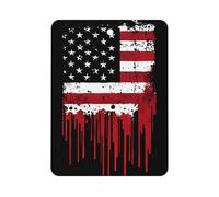 Dripping U.S. Flag 1 PCS Car Air Freshener Hanging Aromatherapy Tablets Automotive Ornament for Auto Room Bathroom Bedside Square