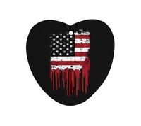 Dripping U.S. Flag 1 PCS Car Air Freshener Hanging Aromatherapy Tablets Automotive Ornament for Auto Room Bathroom Bedside Love form