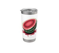 Dripping Watermelon Half Summer Fruit Splash Stainless Steel Insulated Tumbler