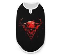 Drippy Evil Skull Metal Death Dog And Cat Clothes Pet Summer Sleeveless T Shirt Basic Vest S