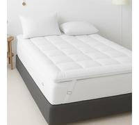 Dripsetter Memory Foam Mattress Topper Single Bed | Extra Thick Mattress Topper 10cm Deep 4 Inch Firm Quilted Toppers Elastic Straps | Breathable Comfort Pad Cover Washable Matress Toppers, 91x193cm