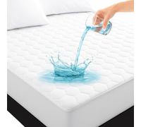 Dripsetter Quilted Waterproof Mattress Protector Small Double - Breathable, Anti Bacterial, Washable 4ft Mattress Protector - Fits Mattresses up to 38cm Extra Deep Fitted Sheet Pad Cover 122 x 190 Cm