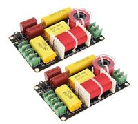 DriSentri 2pcs 2 Way Crossover for Speaker, 250W 4-12 Ohm 2 Way High-Low Frequency Divider for Speaker, HiFi Speaker Crossover