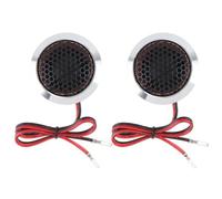 DriSentri Silk Dome Tweeters, 2pcs 1.5 Inch 250W T25 Aluminum Alloy High Efficiency Mini Dome Tweeter Speakers for Car Audio System, Silver