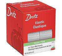 Dritz 1-1/2 x 10 yd Non-Roll Elastic, White