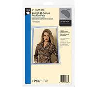 Dritz 1/2-inch Covered All-Purpose Shoulder Pads 2/Pkg-Black, 1/2"