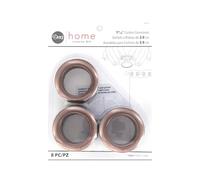 Dritz 1-9/16-Inch Inner Diameter Plastic Curtain Grommets, Pack of 8, Copper