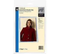Dritz 1-inch Covered Set-in Shoulder Pads 2/Pkg-Black, 2.54 cm