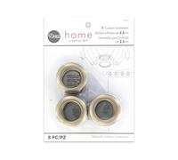Dritz 1-Inch Inner Diameter Plastic Curtain Grommets, Pack of 8, Antique Gold