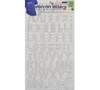 Dritz 15514 Iron-on Letters, Embroidered, Block, 1-Inch, White (1-Sheet)