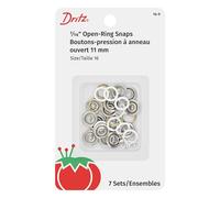 Dritz Snap Fasteners, White, Size 16 (7/16-Inch) 7-Pack