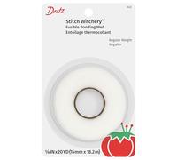 Dritz 222 STITCH WITCHERY FUSIBLE BONDING WEB WHITE REG WGHT 20YD, 5/8-Inch X 20-Yards