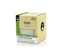 Dritz Cotton Swimwear Elastic 3/8 x 60yd-Natural, White, 3/8-Inch by 60-Yard