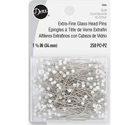 Dritz 3004 Various Quilting Extra Fine Glass Head Pins-Size 22 250/Pkg