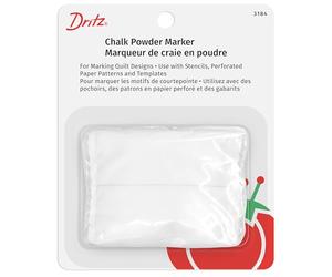 Dritz 3184 Chalk Powder Marker, White, 1.3 Ounce (Pack of 1)