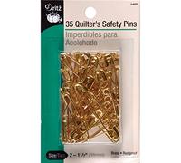 Dritz 35-Piece Safety Pins, Size 2, Brass, Acrylic, Multicolour, 12.7x7.62x1.27 cm