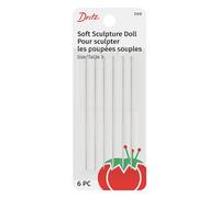 Dritz 56D Doll Hand Needles, Soft Sculpture, 3-Inch (6-Count)