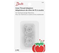 Dritz 920 Cone Thread Adapters, Clear, 2 Count, White