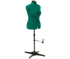 Dritz Adjustable Dress Form, Plastic Metal, Opal Green, M