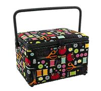 Dritz Basket, Fabric, Cord, Black Sewing Notions