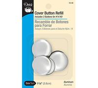 Dritz Button Refill, Nickel, Size 45-1-1/8-Inch