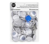 Dritz Buttons & Tools, Gray/Silver, 1-1/8", 48ct