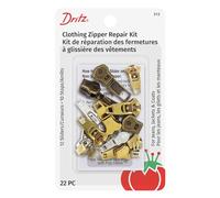 Dritz Clothing Zipper Repair Kit, Nylon Metal, Assorted