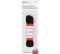 Dritz Cord Elastic, Polyester, Black, 5-Yard