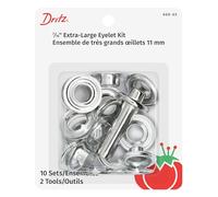 Dritz Eyelet Kit-Nickel, Zinc, 7/16-inch