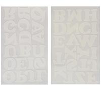 Dritz Fabric Soft Flock Iron-On Letters 1.5-inch Cooper-White