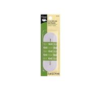 Dritz Knit Elastic, Polyester, White, 1/4-Inch by 3-Yard