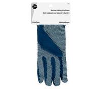 Dritz Machine Grip, Blue, Medium, 1 Pair Quilting Gloves, 2 Count