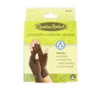 Dritz Creative Crafter's Comfort Gloves 1 Pair, Medium, Cotton, M (Pack of 2)