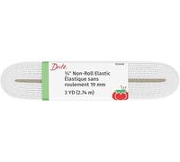 Dritz Non-Roll Elastic 3/4'X3yd-White